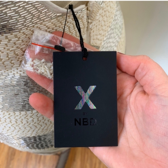 🥳NYE🥳NWT X by NBD Montserrat Beaded Mini Dress - Picture 7 of 9